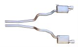 Pypes Violator Dual Exhaust Systems SFM62V System, Violator, Cat-Back, Stainless Steel, Natural, Polished Tips, Ford, 4.6L, Kit thumbnail 1