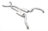 Pypes Violator Dual Exhaust Systems SGF63V System, Violator, Header-Back, Stainless Steel, Natural, X-Pipe, Chevy, Pontiac, Kit thumbnail 2