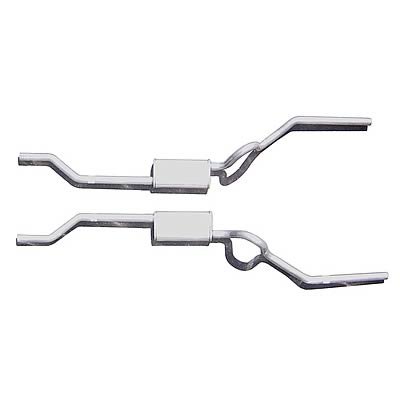 Pypes Race Pro Dual Exhaust Systems SGA29R System, Pro, Header-Back, Stainless Steel, Natural, Pontiac, 350-455, Kit thumbnail 2