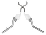 Pypes Header/Crossmember-Back Exhaust Systems SGG940E Systems, Crossmember Back w/H-Pipe System 78-88 EL Camino Exc SS Split Rear Dual Exit 2.5 in Intermediate thumbnail 1