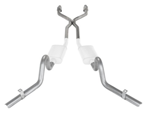 Pypes Header/Crossmember-Back Exhaust Systems SGG940E Systems, Crossmember Back w/H-Pipe System 78-88 EL Camino Exc SS Split Rear Dual Exit 2.5 in Intermediate