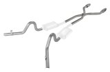 Pypes Header/Crossmember-Back Exhaust Systems SGG940E Systems, Crossmember Back w/H-Pipe System 78-88 EL Camino Exc SS Split Rear Dual Exit 2.5 in Intermediate thumbnail 2