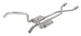Pypes Street Pro Exhaust Systems SGN975SE Systems, Crossmember Back w/X-Pipe, 75-79 Nova Split Rear Dual Exit 2.5 in Intermediate thumbnail 2