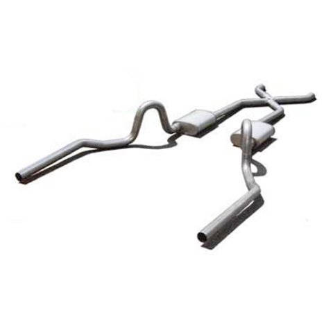 Pypes Street Pro Exhaust Systems SGA11S System, Pro, Header-Back, Stainless Steel, Natural, X-Change, Buick, Chevy, Olds, Pontiac, V8 thumbnail 3