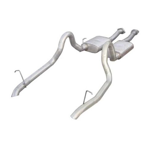 Pypes Violator Dual Exhaust Systems SFM10V System, Violator, Cat-Back, Stainless Steel, Natural, Ford, 5.0L, Kit thumbnail 3