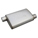 Pypes Street Pro 409 Stainless Steel 2.5 Inch Muffler MVS13 Muffler, Series, Steel, Natural, in. Offset Inlet/2.5 in. Center Outlet, Each thumbnail 2