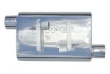 Pypes Street Pro 409 Stainless Steel 2.5 Inch Muffler MVS13 Muffler, Series, Steel, Natural, in. Offset Inlet/2.5 in. Center Outlet, Each thumbnail 4