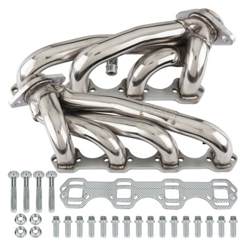 Pypes Headers HDR52S Headers, Shorty, Stainless Steel, Polished, Ford, 5.0L, Pair thumbnail 3