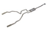 Pypes Violator Dual Exhaust Systems SFT23V System, Violator, Cat-Back, Stainless Steel, Natural, Polished Tips, Ford, 3.5L, Kit thumbnail 1