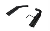 Pypes Pype Bomb Exhaust Systems SFM81MSB System, Bomb, Rear Axle-Back, Stainless Steel, Natural, Black Powdercoated Tips, Ford, 5.0L, Kit thumbnail 2