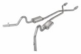 Pypes Street Pro Exhaust Systems SGG920SE Systems, Crossmember Back w/X-Pipe, 78-88 EL Camino Exc SS Dual Side Exit Behind Rear Tire 2.5 in Intermediate thumbnail 3