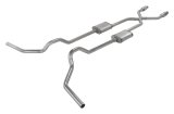 Pypes Street Pro Exhaust Systems SGT980SE Systems, Crossmember Back w/X-Pipe, 75-87 GM Split Rear Dual Exit 2.5 in Intermediate thumbnail 1