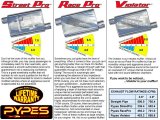 Pypes Street Pro Exhaust Systems SGC49S System, Crossmember Back w/H-Pipe 55-57 Split Rear Dual Exit 2.5 in Int & Tail Pipe Mufflers/Hardware thumbnail 3