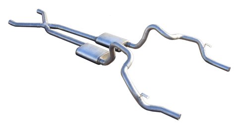Pypes Turbo Pro Exhaust Systems SGF11T Systems, Pro, Crossmember-Back, Stainless Steel, Natural, Chevy, Pontiac, Kit thumbnail 2
