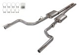 Pypes Race Pro Dual Exhaust Systems SMC42R System, Pro, 3.0 in., Cat-Back, 409 Stainless Steel, Natural, H-Pipe, Muffler, Dodge, Kit thumbnail 2