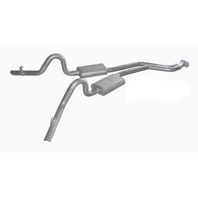 Pypes Race Pro Dual Exhaust Systems SGG50R System, Pro, Cat-Back, Stainless Steel, Natural, Buick, Chevy, Pontiac, V8, Kit thumbnail 2