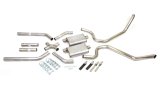 Pypes Street Pro Exhaust Systems SGB10S System, Pro, Crossmember Back, Stainless Steel, X-Pipe, Steel, Tailpipes, Chevy thumbnail 3