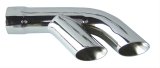 Pypes Stainless Steel Firebird 1976-81, Polished 2.50 Inch Exhaust Tip EVT10 Tips, Steel, Polished, Slant Cut, in. Inlet, 2.25 in. Dual Outlets, Pair thumbnail 1