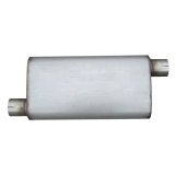 Pypes Race Pro 409 Stainless Steel 2.5 Inch Muffler MVR30 Muffler, Series, Steel, Natural, in. Offset Inlet/2.5 in. Offset Outlet, Each thumbnail 2