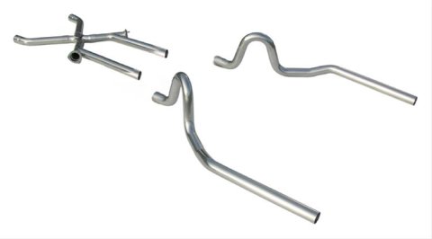 Pypes No-Muffler Exhaust Systems SGA14 System, No-Muffler, Header-Back, Stainless Steel, Natural, Buick, Chevy, Oldsmobile, Pontiac, V8, Kit thumbnail 2