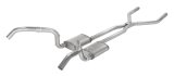 Pypes H-Bomb Exhaust Systems for 1967-1969 CAMARO, FIREBIRD - SGF44R System, Crossmember Back w/H-Pipe 67-69 Split Rear Dual Exit 3 in Int & Tail Pipe Race Pro Mufflers/Hardware Incl Tip Not Incl Natural 409 SS thumbnail 2