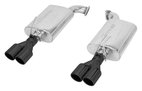 Pypes Axle-Back Exhaust Systems SGG61VSB System, Violator, Rear Axle-Back, Stainless Steel, Polished, Black Tips, Pontiac, Kit
