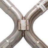 Pypes Turbo Pro Exhaust Systems SGB15T System, Pro, Crossmember Back, 409 Stainless Steel, Natural, X-Pipe, Rear Exit, Chevy, Impala, Kit thumbnail 4