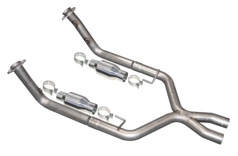 Pypes X-Pipes XFM26 Crossover Pipe, X-Pipe, Stainless Steel, Natural, Ford, 4.6L, Each