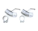 Pypes Tailpipe Splitter Adapters TGF20E Exhaust Tip Extensions, Stainless, Splitters on Pontiac, Trans Am, Pair thumbnail 2