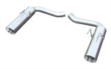 Pypes Pype Bomb Exhaust Systems SGF53 System, Axle Back, Stainless Steel, Natural, Chevy, Passenger Car, Kit thumbnail 4