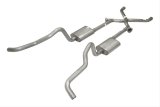 Pypes Street Pro Exhaust Systems SGC17S System, Pro, Crossmember Back, Stainless Steel, Natural, X-Pipe, Chevy, 4.3L, 4.6L, Kit thumbnail 2