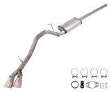 Pypes Street Pro Exhaust Systems STT20S System, 2.50 in., Cat-Back, 409 Stainless Steel, Muffler, Dual 4.0 in., 304 Polished Stainless Steel Tips, Toyota, Kit thumbnail 2