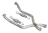 Pypes Street-Legal X-Pipes XFM30 Crossover Pipe, X-Pipe, with Converters, Stainless Steel, Natural, 2.50 in. Diameter, Ford, 5.0L, Kit thumbnail 1