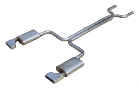 Pypes Race Pro Dual Exhaust Systems SCC40R System, Pro, Header-Back, Natural Stainless Steel, Natural Tips, Chevy, 5.7L, Kit thumbnail 1