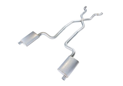Pypes Race Pro Dual Exhaust Systems SCC12R System, Pro, Header Back, Stainless Steel, Natural, X-Pipe, Chevy, Kit thumbnail 1