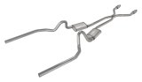 Pypes Race Pro Dual Exhaust Systems SGG942RE Systems, Crossmember Back w/H-Pipe System 78-88 El Camino SS Split Rear Exit 2.5 in Intermediate thumbnail 2