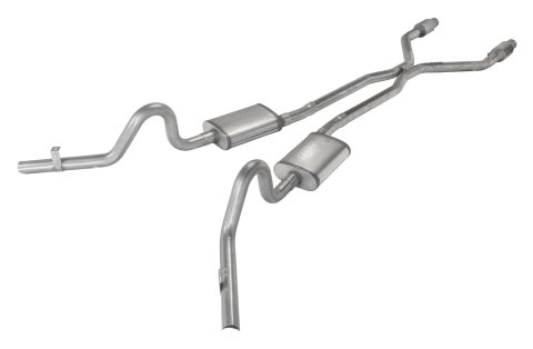 Pypes Turbo Pro Exhaust Systems SGG940TE Systems, Pro, Crossmember-Back, Stainless Steel, Natural, Chevy, Kit