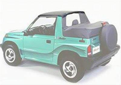 Bestop Strapless Bikini Tops for 1995-1998 SIDEKICK, 1998 TRACKER, 1995-1997 TRACKER - 5256215 Soft Top, Bikini, Polymer Cloth, Black Denim, Suzuki, Geo, Chevy, Each