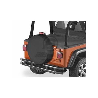 Bestop Tire Covers 6102935 Cover, Black Diamond, Fabric, Wraparound, for Tires up to 9 in. Wide and 29 in. Diameter, Each