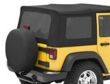 Bestop Tinted Window Kits 5813035 Kit, Polymer Cloth, Windows, Black Diamond, Jeep, 4-Door, Kit thumbnail 1