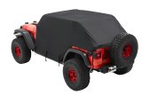 Bestop - Car and Truck Covers for 2007-2026 WRANGLER, 2018 WRANGLER JK 8104301 All Weather Trail Cover '07-18 Wrangler JK/'18-21 JL 4-Door (Black) thumbnail 2