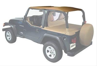 Bestop Safari Header Bikini Tops 5253137 Soft Top, Bikini, Polymer Cloth, Spice, Jeep, Each