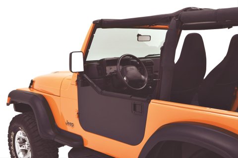 Bestop HighRock 4x4 Element Door Enclosure Panels 5179201 Doors Cover, HighRock, Lower, Steel, Black, Driver and Passenger Side, Jeep, Pair thumbnail 1