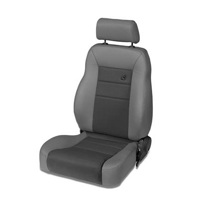 Bestop TrailMax II Pro Charcoal Fabric Seat 3946109 Seat, II, Highback Front Bucket, Reclining, Fabric, Charcoal, Jeep, Each