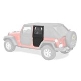 Bestop 2-Piece Soft Jeep Doors for 2007-2018 WRANGLER, 2018 WRANGLER JK - 5179935 Doors, 2-piece, Fabric, Black Diamond, Driver and Passenger Side, Rear. Jeep, Pair thumbnail 1
