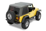 Bestop Trektop Slantback Soft Tops for 1997-2006 WRANGLER - 5682035 Top, Polymer Cloth, Black Diamond, Tinted Windows, Jeep, 2-door, Each thumbnail 2