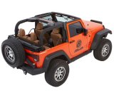 Bestop Trektop Glide Slantback Soft Tops for 2007-2017 WRANGLER, 2018 WRANGLER JK - 5492235 Top, Slantback, Complete Top Type, Polymer Cloth, Black Diamond, Tinted Windows, Jeep, Each thumbnail 2