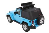 Bestop Trektop Slantback Soft Tops for 2007-2017 WRANGLER, 2018 WRANGLER JK - 5685235 Top, Slantback, Twill, Black Diamond, Tinted Windows, Jeep, Kit thumbnail 8