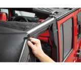 Bestop Trektop Pro Hybrid Slantback Soft Tops for 2007-2017 WRANGLER, 2018 WRANGLER JK - 5486217 Top, Slantback, Twill, Black, Tinted Windows, Jeep, Kit thumbnail 8