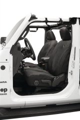 Bestop Seat Covers for 2020-2024 GLADIATOR, 2018-2024 WRANGLER - 2929035 Front, Black Diamond, Jeep 2018-19 Wrangler Unlimited, Gladiator, JL 4-door Fits Factory Front Seats, Pair thumbnail 1